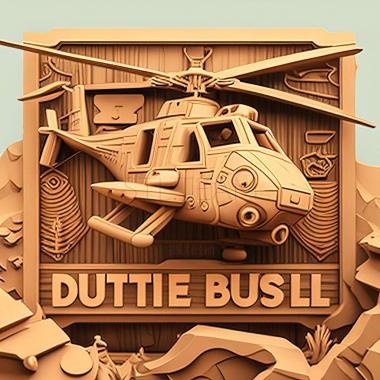 3D model Dustoff Heli Rescue game (STL)